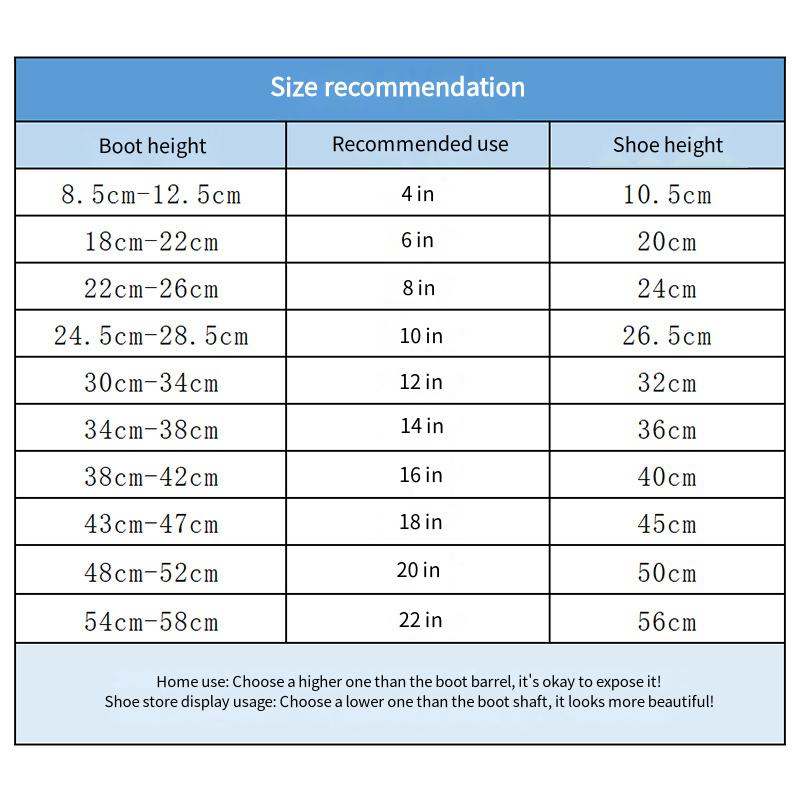 1Pair Boot Shaper Stands Form Inserts Tall Boot Support Keep Boots Tube Shape for Women Men Plastic Long boots support