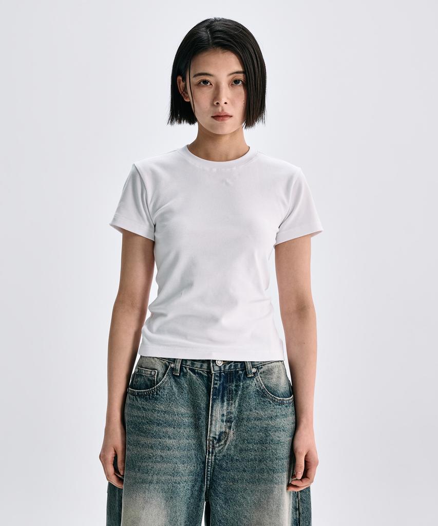 TAKEASY [Special Feature] 2-Pack (Women'S) Ribbed Mini Tee - 7 Colors