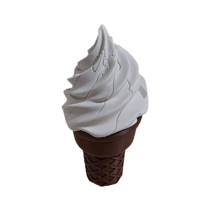 Ice Cream Desk Decors Toy, Stretchable 3D Printed Stress Relief Sensory Fidgeting Figurine for Students, Work Desks, and Shelf Display