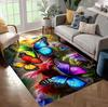 Elegant Multicolor Butterfly Design Carpet, Soft and Comfortable Rug Living Room, Bedroom, Study, Game Room - Perfect Room Decor