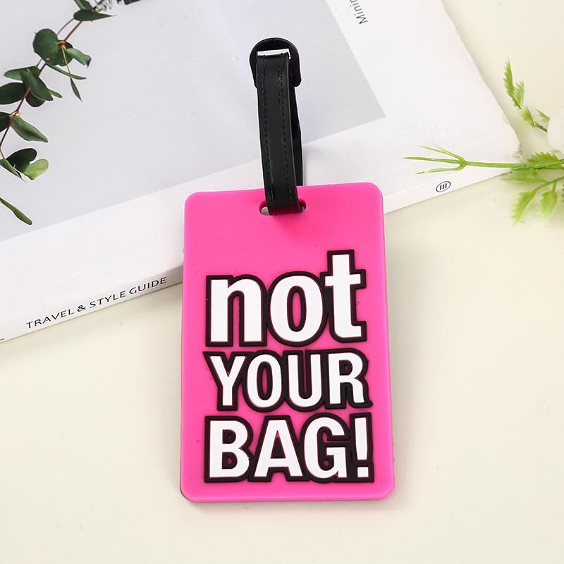 Soft PVC Rubber Luggage Tag for Suitcase Identification