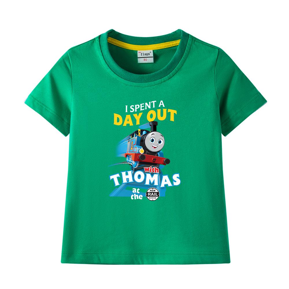 Boys' Pure Cotton Short-Sleeve Summer T-Shirt, 2022 New Children's Lightweight Half-Sleeve Top