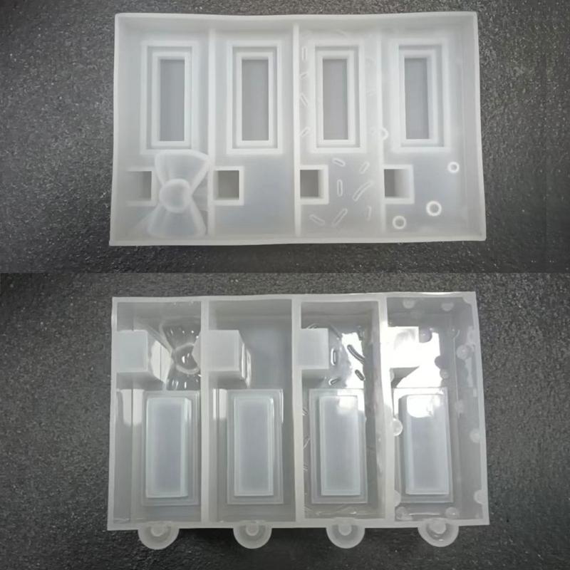 Silicone Phone Stand Dropping Mold Phone Mount Making Molds Accessories Mould Flexible Epoxy Resin Mold for Y Crafts
