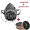 Anti Smoke Protective Mask With Activated Carbon Filter Respirator Paint Welding Chemicals