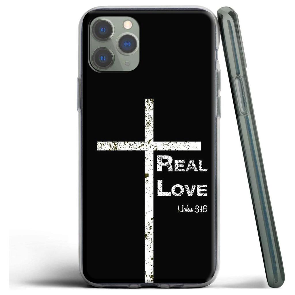 Husă din silicon Biblia Isus Hristos Cruce Creștină pentru Apple iPhone 12 Mini 11 Pro SE XS X XR Max 8 7 6S 6 Plus 5S