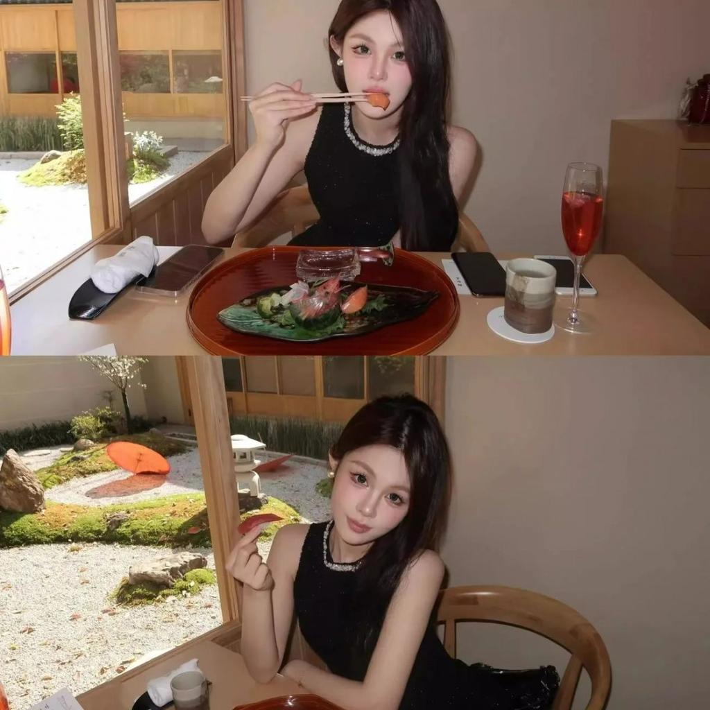 Beautiful Spice Girl Waist Dress Women's French Temperament Thousand Gold Sense Small Black Dress Birthday Dress Short Skirt