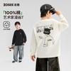 Boys Kids Long Sleeve Cotton T Shirt Cartoon Print Casual Children Bottoming Top