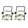 2x Stainless Steel Jar Sprouting Lids Kits with 2 Holder Duable Multifunction