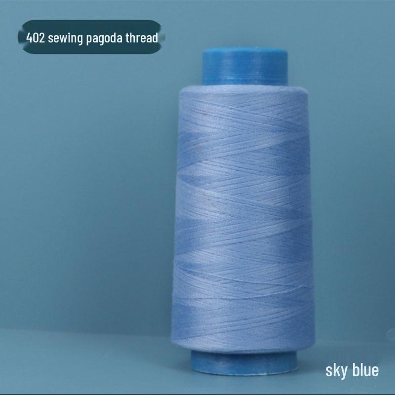 402 Polyester Thread: Black & White Sewing Thread for Hand Needlework and Household Sewing Machines