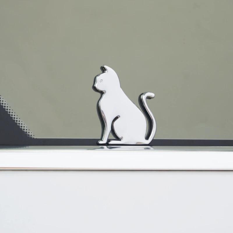3D Metal Car Sticker - Metal Cat Adhesive Badge Emblem for Universal Cars, Moto Bikes & Decoration