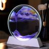 3d Hourglass Quicksand Moving Sand Night Lights Luminous Ornament Glass Sandscape Craft Flowing Painting Lamps Home Decor Gift