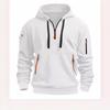 European Size Spring and Autumn Men's Sweater Hooded Zipper Multi-pocket Jumper Men's Sports and Leisure Jacket