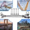 Professional Stainless Steel Jaw Turnbuckles 5Pcs Weather Resistant Elastic Regulator For Tent Anchoring Rope Tightening