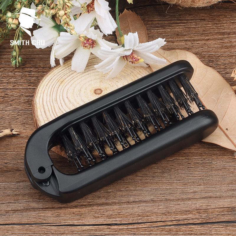 Bristle hair folding comb portable anti-static fluffy bristle comb massage comb men s ribs comb