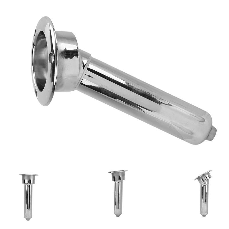 Outrigger Tube Cup Holder Boat Rod Cup Holder Enhanced Stability Weatherproof Long Durability Stainless Steel for Yacht Ship