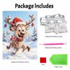 Christmas Pearl Painting Kit Handmade DIY Reindeer Snow Forest Home Decoration Painting