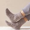 Lovely Thicken Soft Breathable Japanese Coral Velvet Medium Tube Socks Man Socks Harajuku Hosiery
