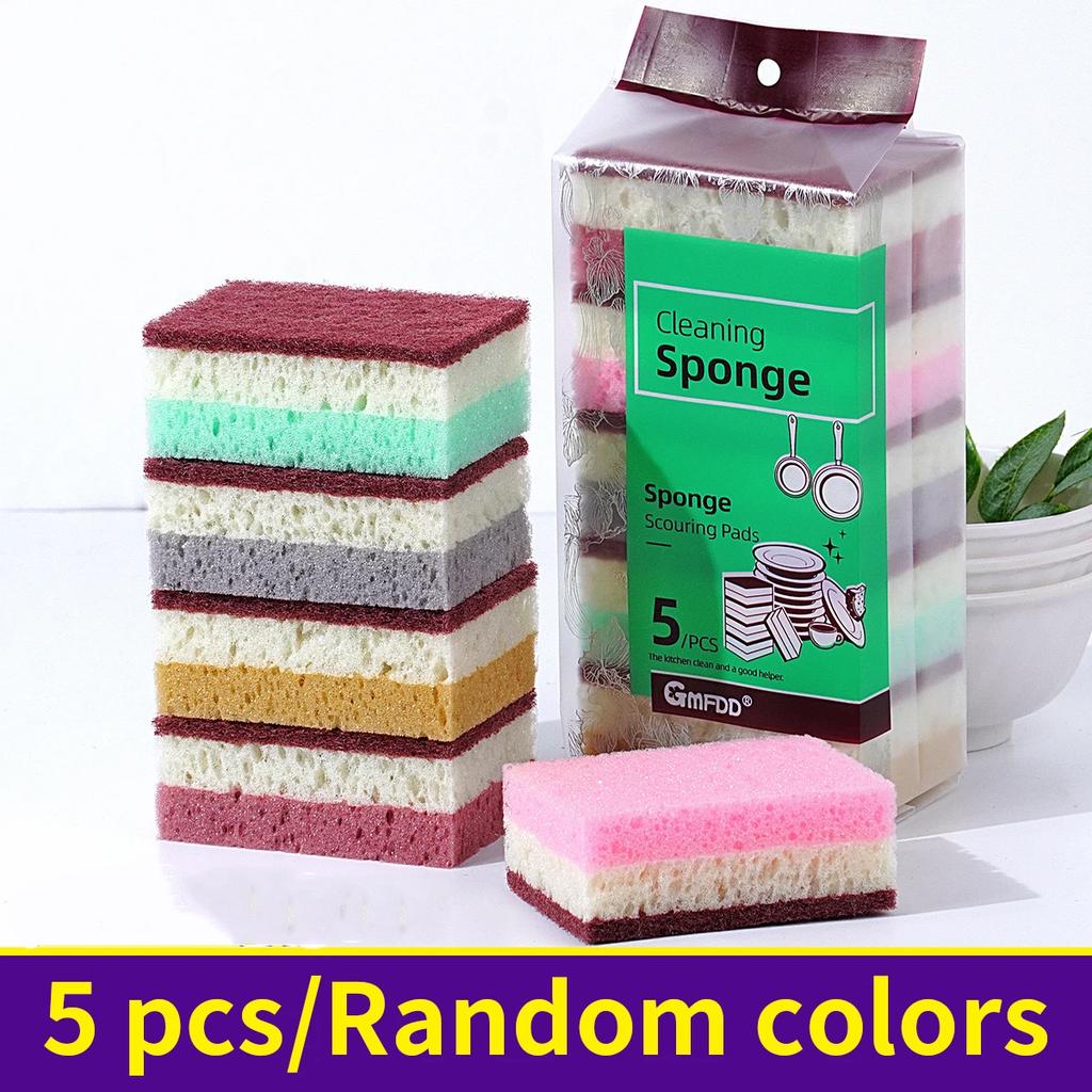 HD Sponge Non-Greasy Dish Scrub Pad | All-Purpose Pot/Bowl Cleaner | Kitchen/Restaurant Cleaning Supplies