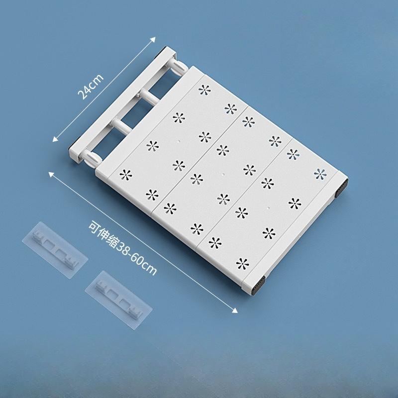 Adjustable Telescopic Shelf Divider Organizer Without Drilling/Multifunctional Plastic Partition Rack/Layered Partitions/Save Space