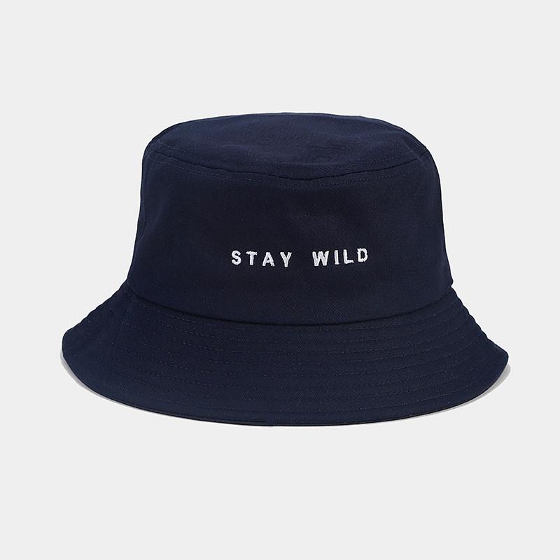 Cotton Embroidered Fisherman Hat With Sun Protection For Casual Summer Wear