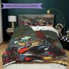 Grendizer Goldorak Pattern Bedding uilt Set uilt Cover Pillowcase Home Decoration Birthday Gift (1 * duvet cover + 2 * pillowcase without core)30