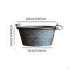 Decorative Tin Pails Metal Planter Garden Decoration Plant Pot Storage Bucket for Bedroom