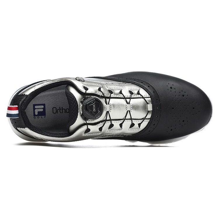 Fila Gf Oxford Spike Golf Shoes Men Sneakers Black Silver A12M241601FBK