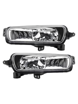 Pair Front Fog Light Lamps With Bulbs For Ford Transit MK8 V363 2014-2023
