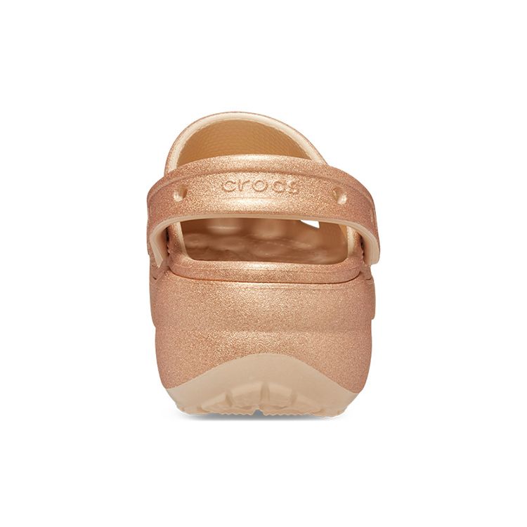 Crocs Classic Shiny Cloud Thick Sole Clogs Women Footwear Warm-Khaki 207241-2DS