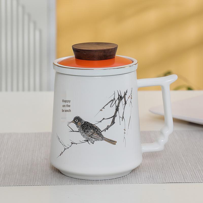 Premium Ceramic Mug with Custom Logo - Gift for Annual Company Event or Cultural Souvenir