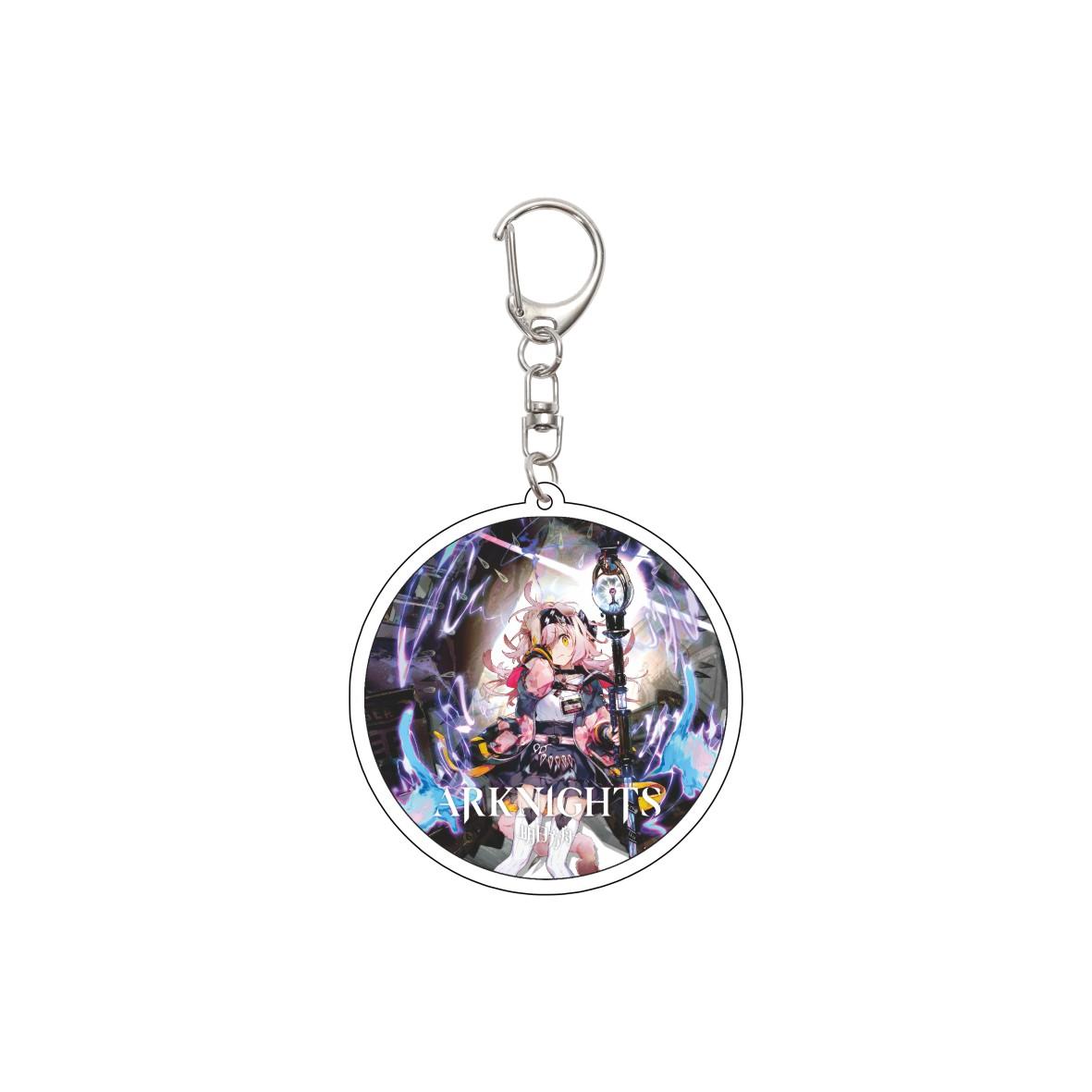 

55MM Anime Arknights Keychain Doctor/Amiya/Kal tsit/Theresa/Priestess Key Chain Acrylic Model Plate Christmas Gifts 55MM