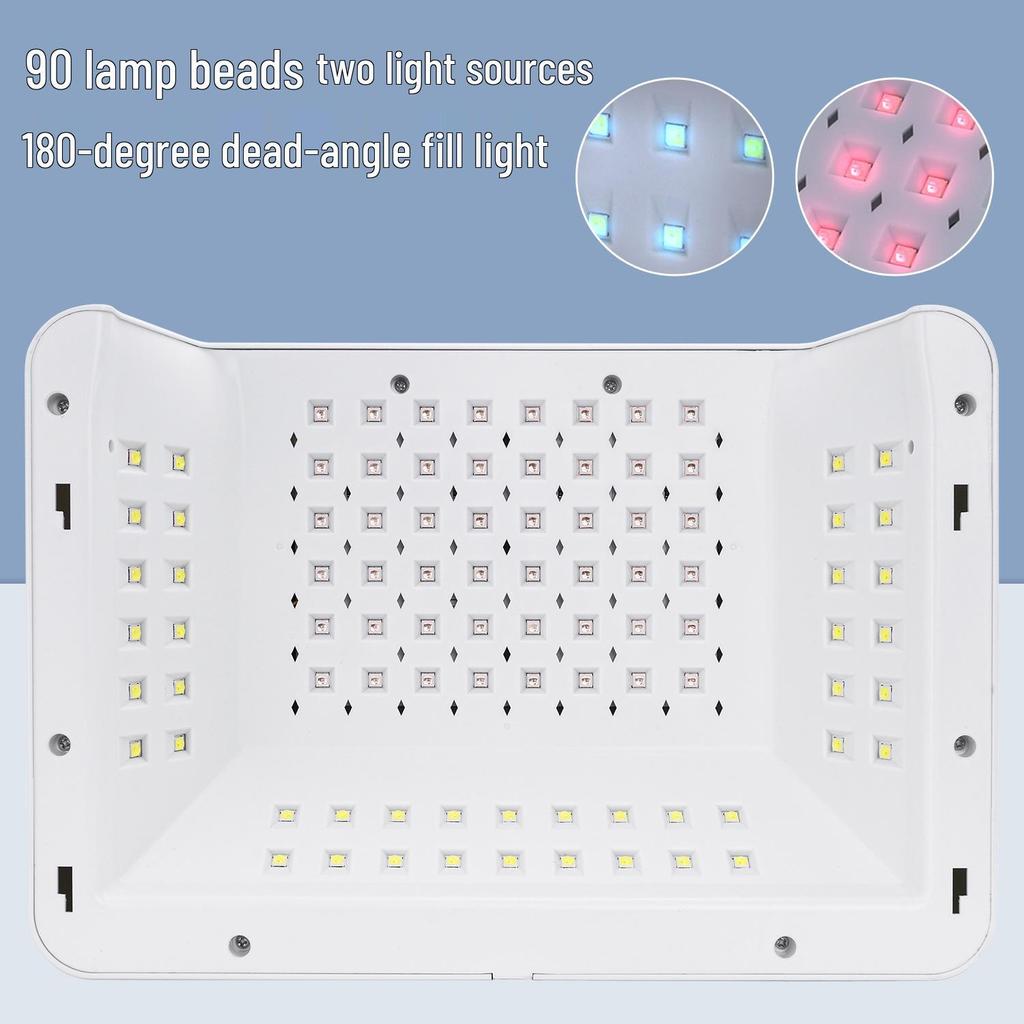 288W Podwójny Ręczny Suszarka do Paznokci Ultra Moc i Lampa do Terapii Światłem