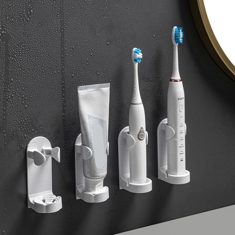 Wall-Mounted No-Punch Electric Toothbrush Holder Stand