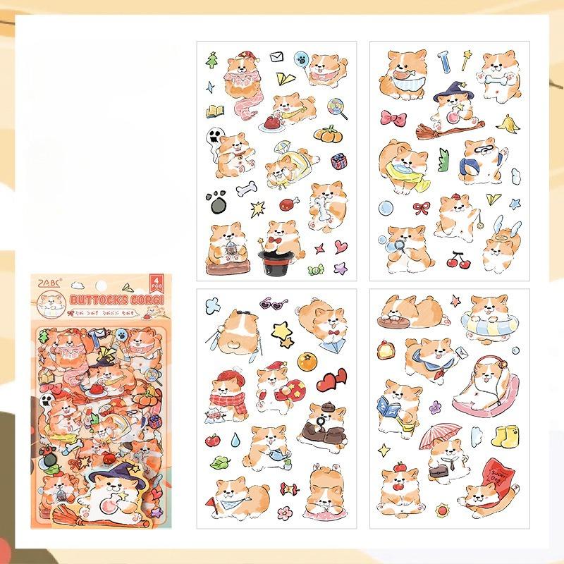 New Products Have Cute Dogs Cute Cartoon Creative Stickers Children's Hand Account Materials Diy Stickers