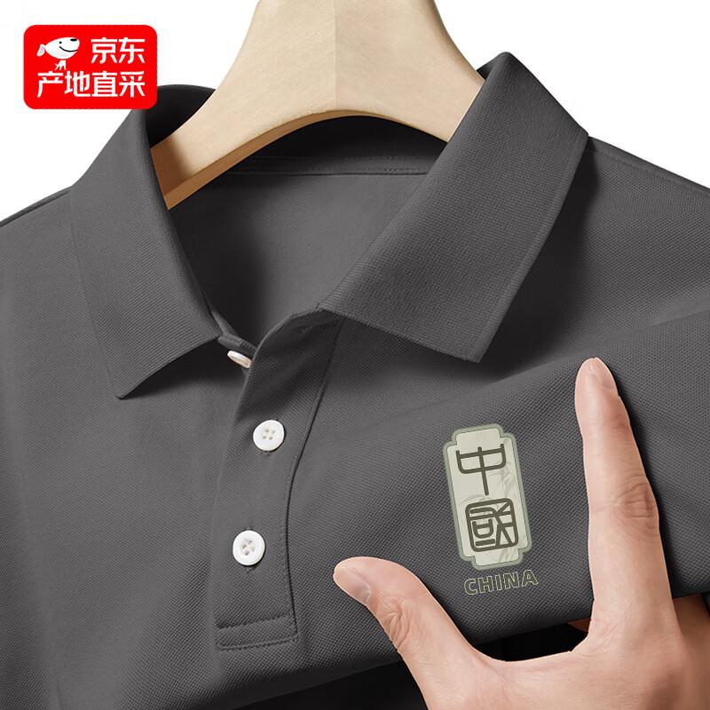 

Мужская рубашка-поло CHUJI из ледяного шелка, свободного кроя, быстросохнущая 3XL