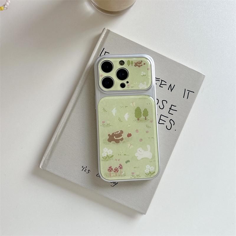 

Spring Fresh Meadow iPhone17/16/15/14 Case - Kittens & Puppies Design iPhone 17