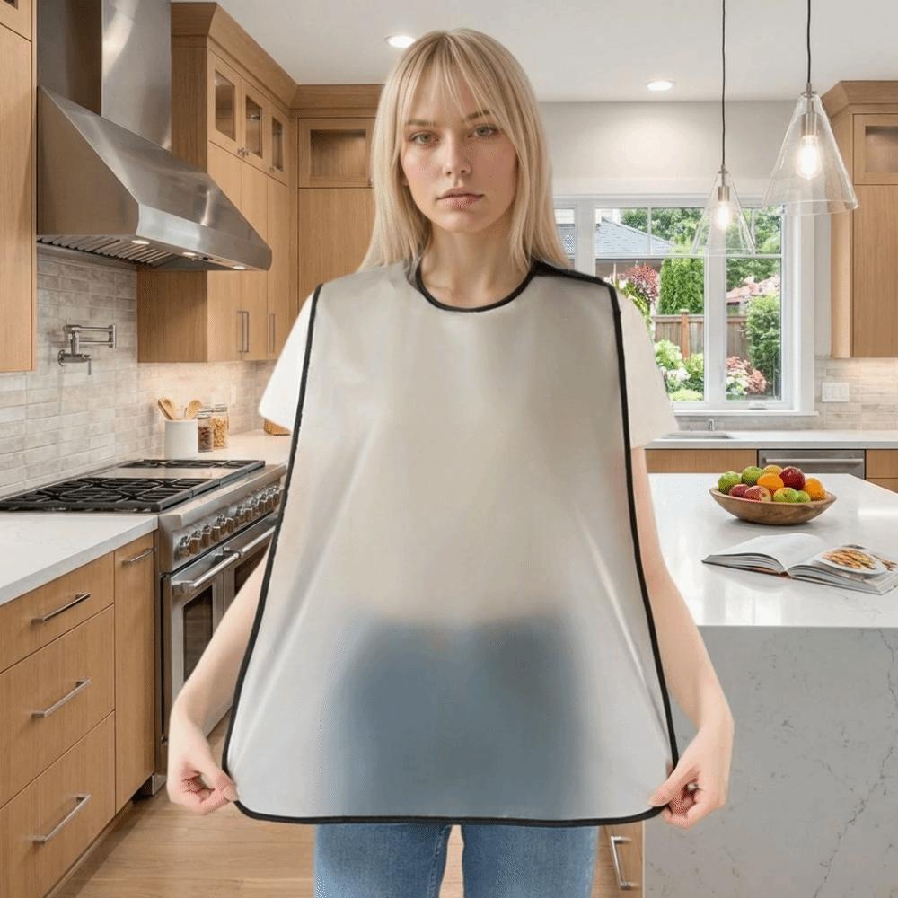 Stain-proof Kitchen Cooking Apron Waterproof Catering Work Clothes Casual Elderly Bib BBQ