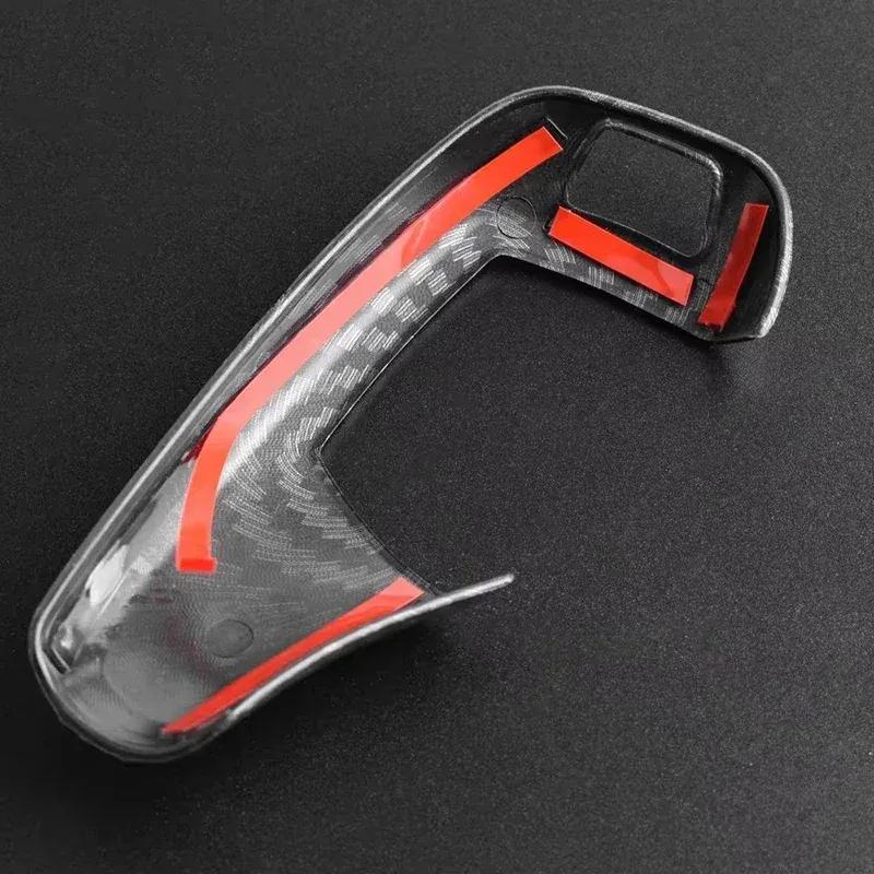 -Car Gear Shift Handle Sticker Carbon Fiber Pattern Protective Cover For BMW M X1 X2 X3 X4 X5 X6 X7 E30 E39 E46 E60 E61 E90 E70