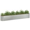 Raised Garden Bed for Outdoor Use Galvanized Steel 280 X 40 X 40 Cm