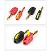 Portable 32A 4mm Banana Plug High Current Quick Connect Gold-Plated Banana Connectors Audio Copper Speakers Amplifier