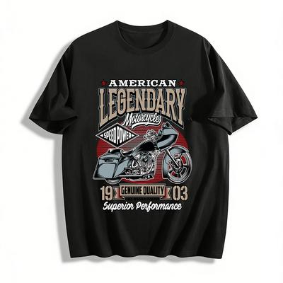 Amerikanische Legendäre Motorräder 1903 Retro Grafik Biker T-Shirt Reines Baumwoll-T-Shirt