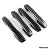 4PCS Car Door Handle Frame Sticker For Honda Civic 11th 2022 Car Styling Glossy Black Cover Catch Cap Trim