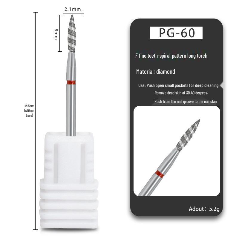 Russischer Diamantschleifer Maniküre-Werkzeug zur Nageloberflächen-Vorbehandlung
