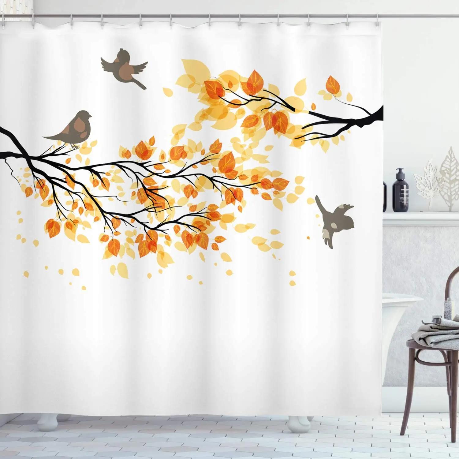 

Tulip Flower Shower Curtain Farm Truck Sunflower Plant Butterfly Scenery Print Bathroom Decor Screen Bath Curtain With Hooks W90xH180cm(35x70 in)