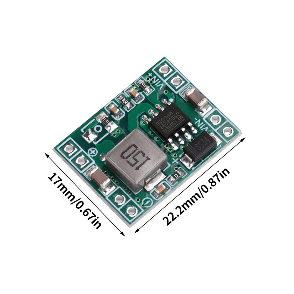 2Pcs Mini DC-DC Buck Converter 3A Power Supply Module 7V-28V to 5V Step-Down Power Module For Car/Monitor/Camera