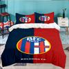 3PCS Football Bologna Bedding set,Ideal For1pc Duvet Cover And 2pcs Pillowcases Perfect for Christmas gift,Ideal for Bedroom, Dormitory