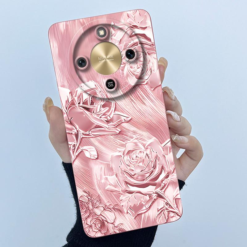 For Honor X9d 5G Case MTN-NX1 Fashion Simplicity Oil Painting Floral Silicone Soft Phone Casing New Design Shockproof Back Cover