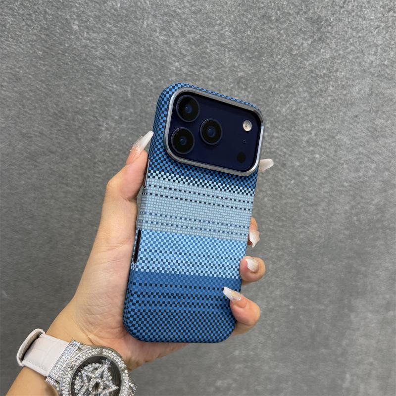 

Kevlar Pattern Sunset Moonrise Magnetic Case for iPhone 17 Pro Max with Apple 16 Drop Protection 15 PROMAX