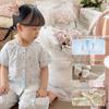Hey Sweetheart Summer Cotton Gauze Curls Parent-Child Home Wear Set for Kids
