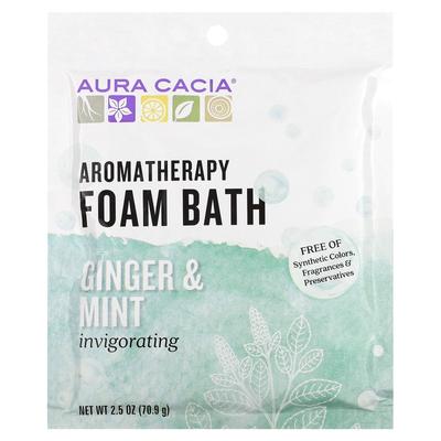 Aromatherapy Foam Bath, Refreshing Ginger & Mint, 2.5 Oz (70.9 G)
